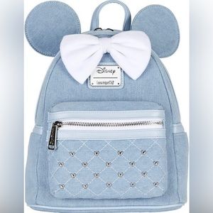 Loungefly Disney Minnie Mouse Denim Mini Backpack